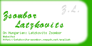 zsombor latzkovits business card